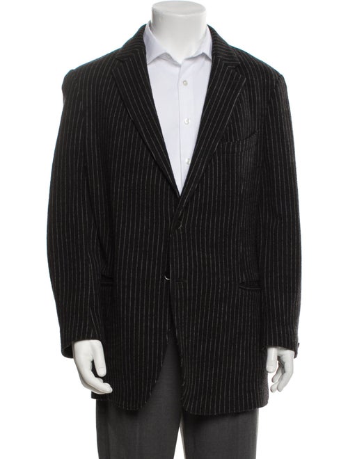 Armani Collezioni Wool Striped Blazer