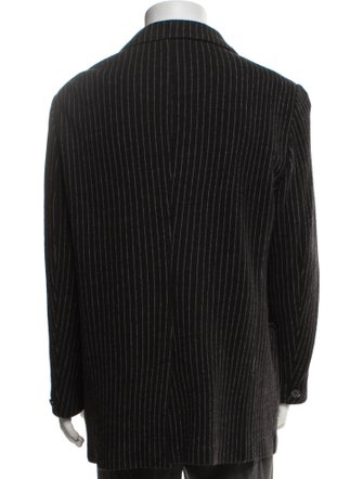 Armani Collezioni Wool Striped Blazer