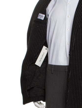 Armani Collezioni Wool Striped Blazer