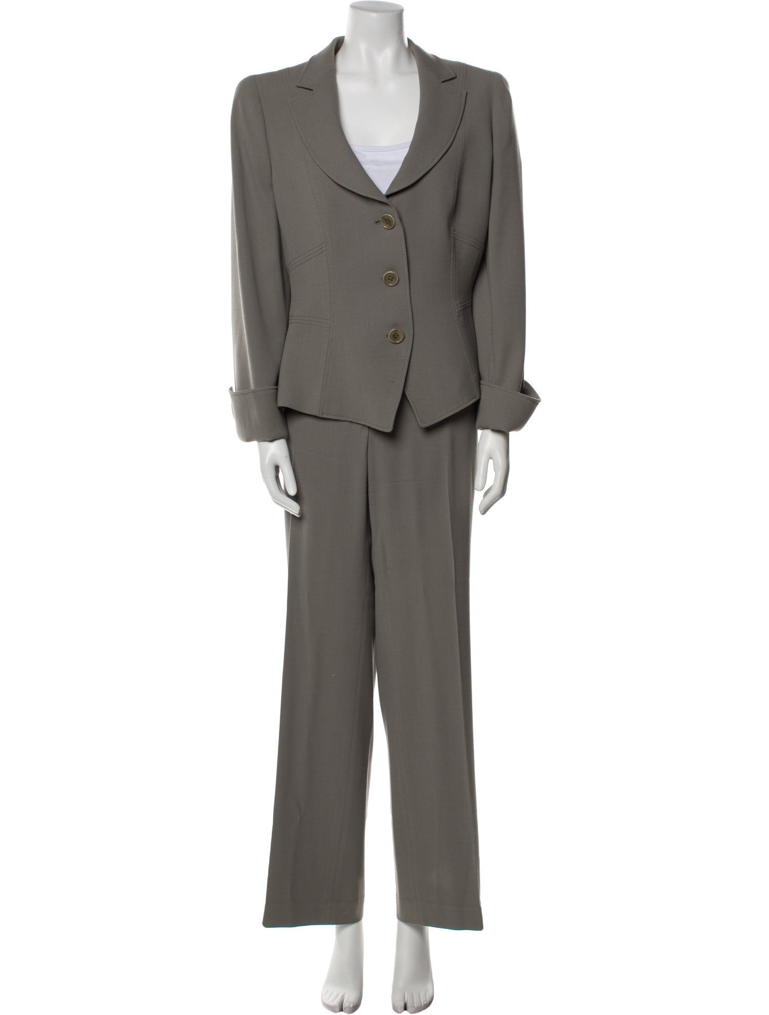 Armani Collezioni Virgin Wool Pantsuit