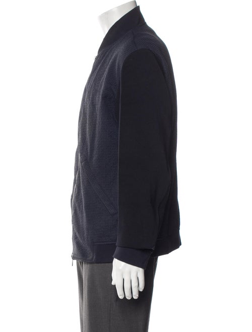 Armani Collezioni Plaid Print Bomber Jacket