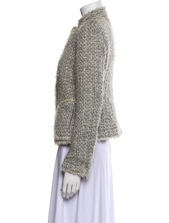 Armani Collezioni Virgin Wool Printed Blazer