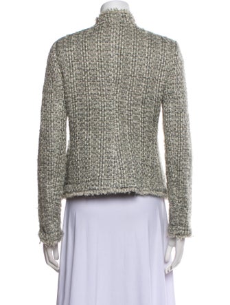 Armani Collezioni Virgin Wool Printed Blazer