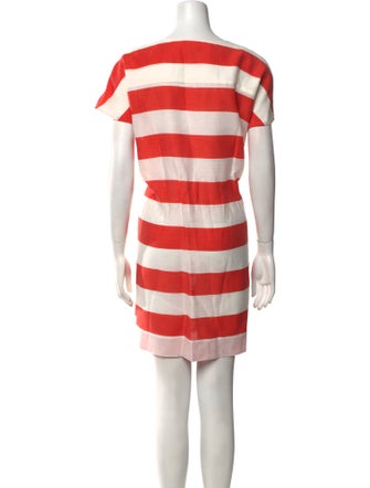 Armani Collezioni Linen Knee-Length Dress