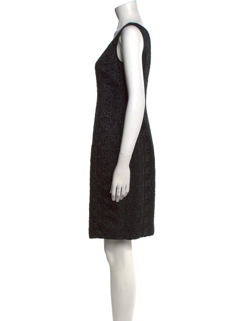Armani Collezioni Scoop Neck Knee-Length Dress