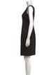 Armani Collezioni Scoop Neck Knee-Length Dress