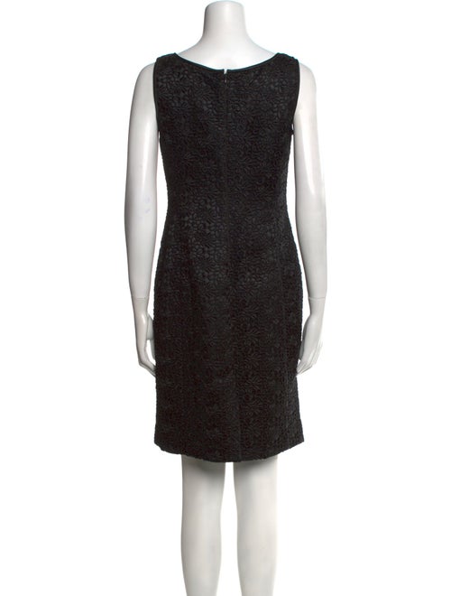 Armani Collezioni Scoop Neck Knee-Length Dress