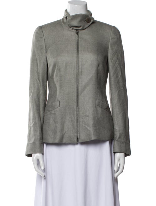 Armani Collezioni Cashmere Tweed Pattern Jacket