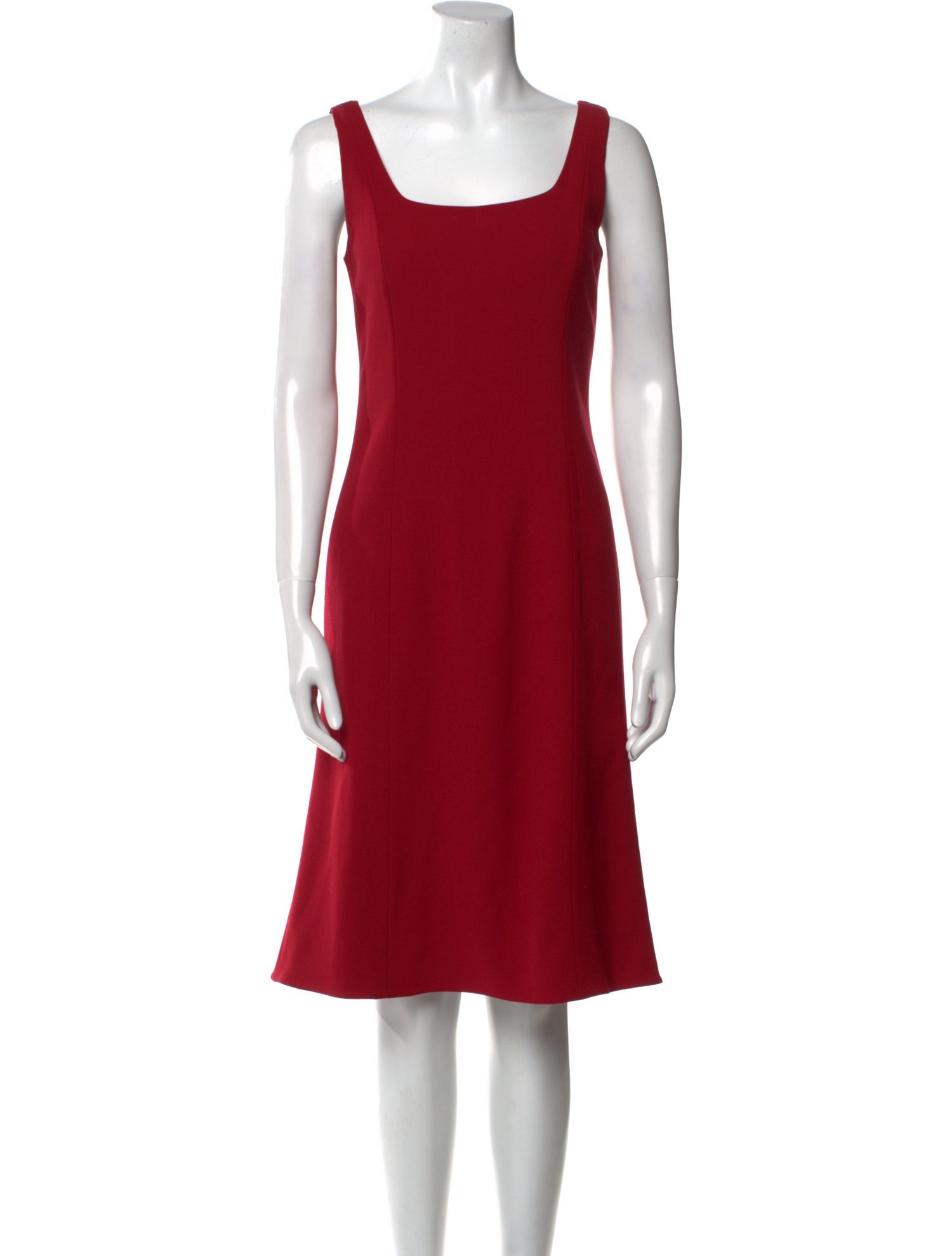 Armani Collezioni Virgin Wool Knee-Length Dress