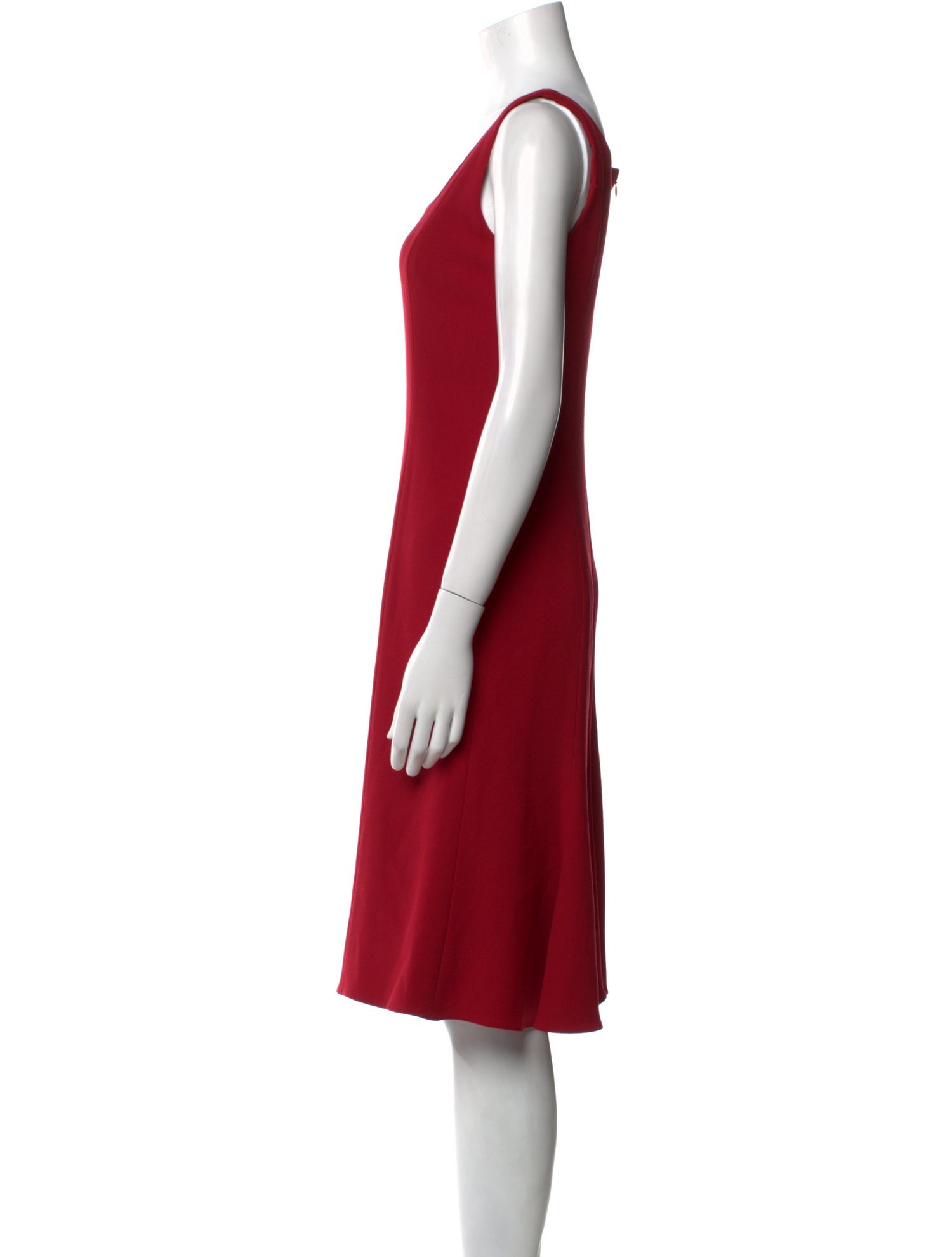 Armani Collezioni Virgin Wool Knee-Length Dress