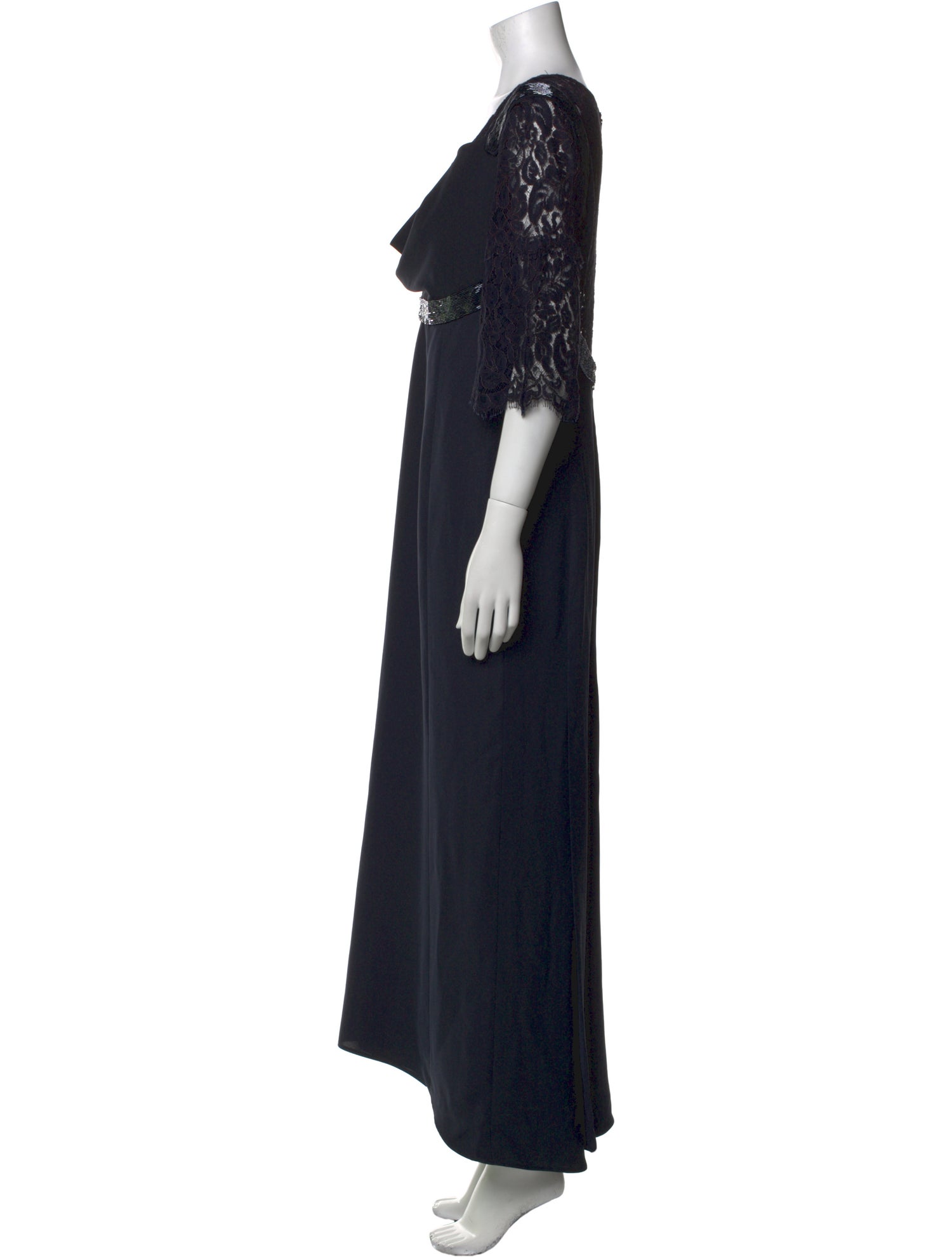 Armani Collezioni Scoop Neck Long Dress