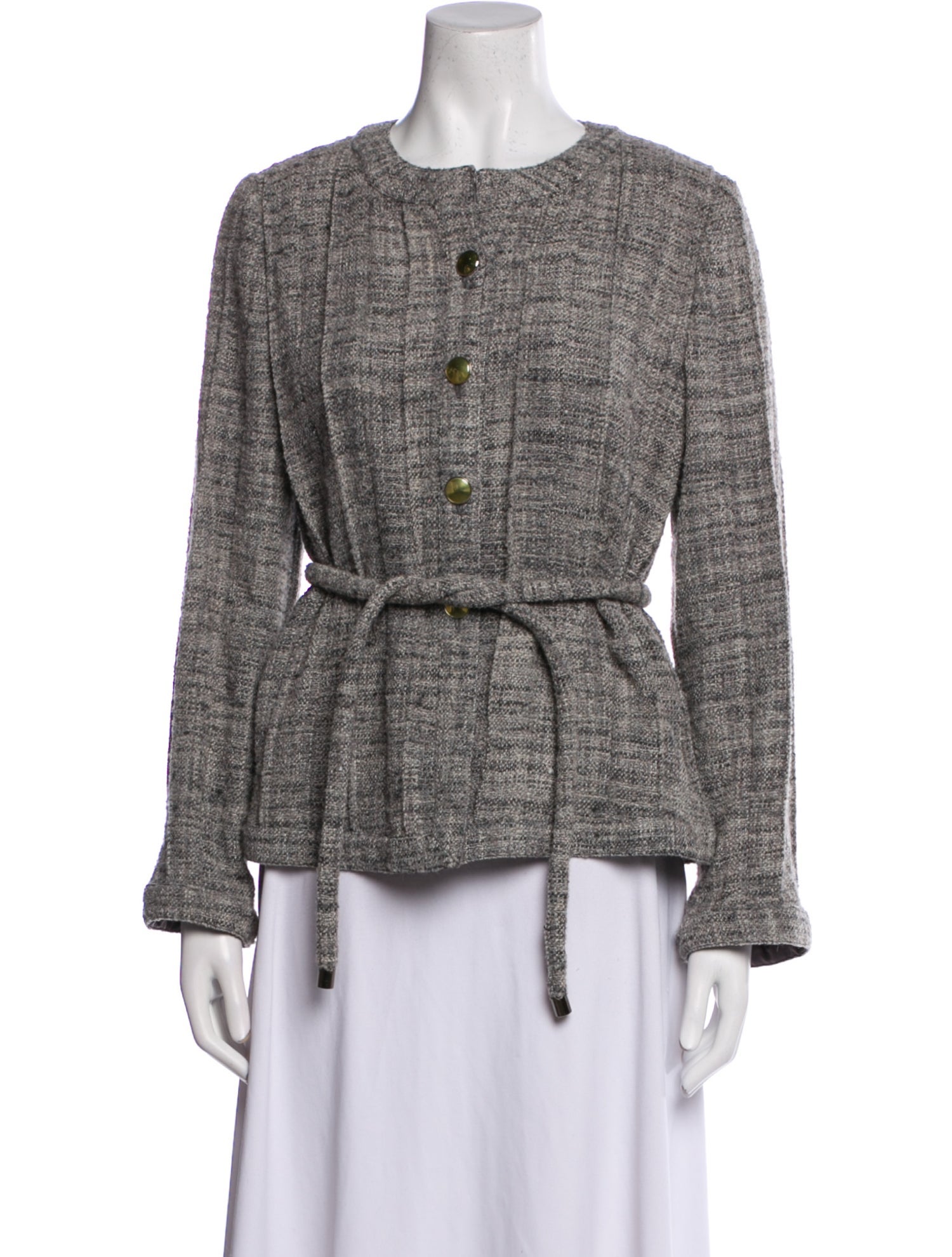 Armani Collezioni Wool Tweed Pattern Jacket