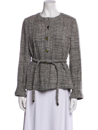 Armani Collezioni Wool Tweed Pattern Jacket