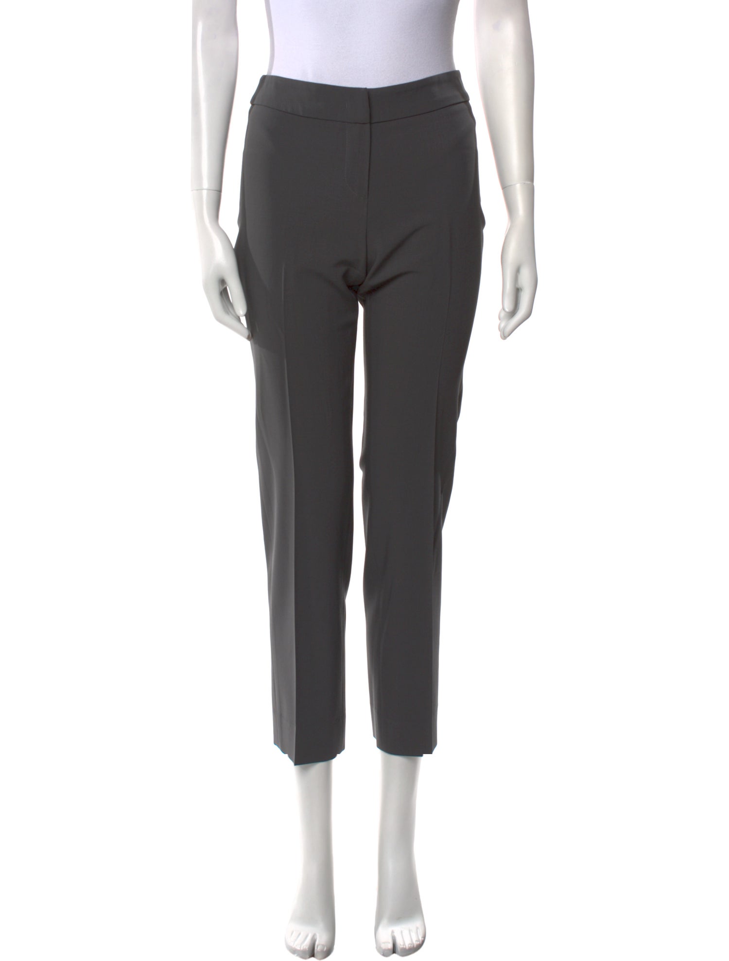 Armani Collezioni Virgin Wool Straight Leg Pants