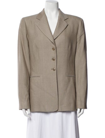 Armani Collezioni Cashmere Striped Blazer