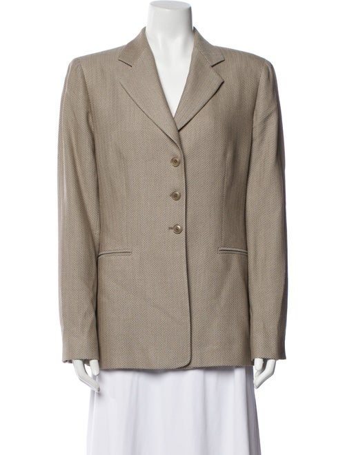Armani Collezioni Cashmere Striped Blazer