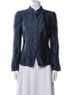 Armani Collezioni Silk Striped Jacket