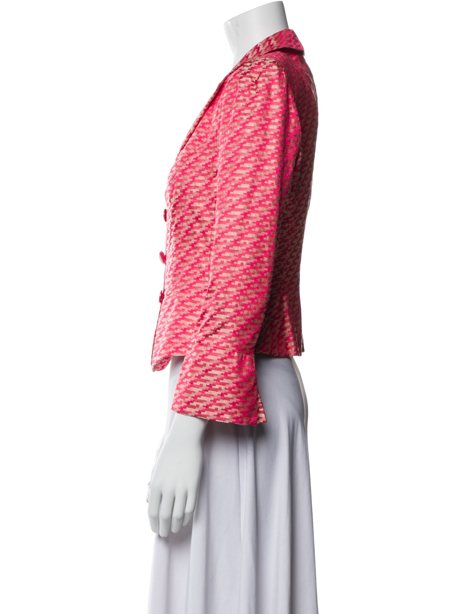 Armani Collezioni Silk Printed Blazer