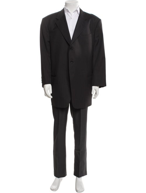 Armani Collezioni Wool Striped Blazer