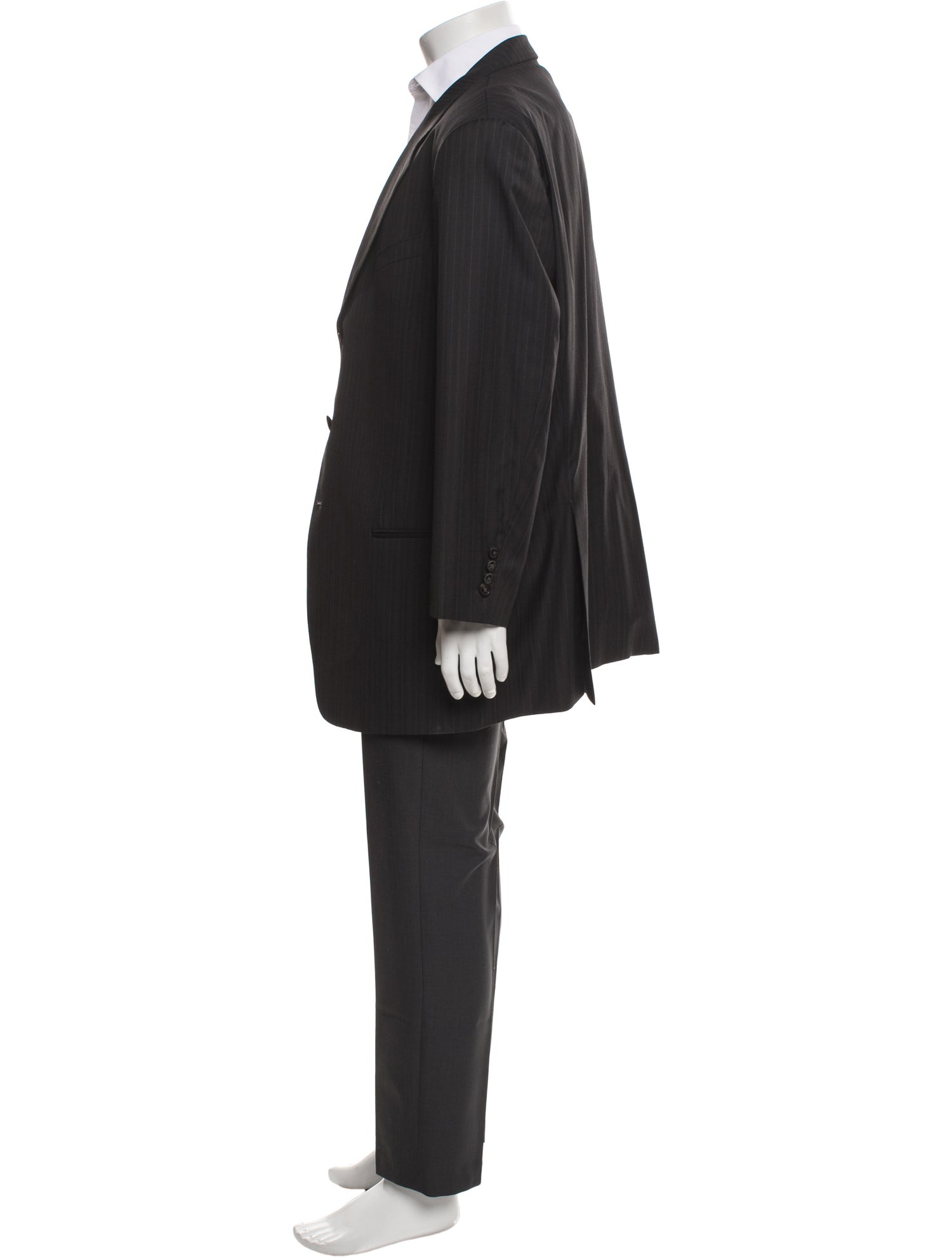 Armani Collezioni Wool Striped Blazer