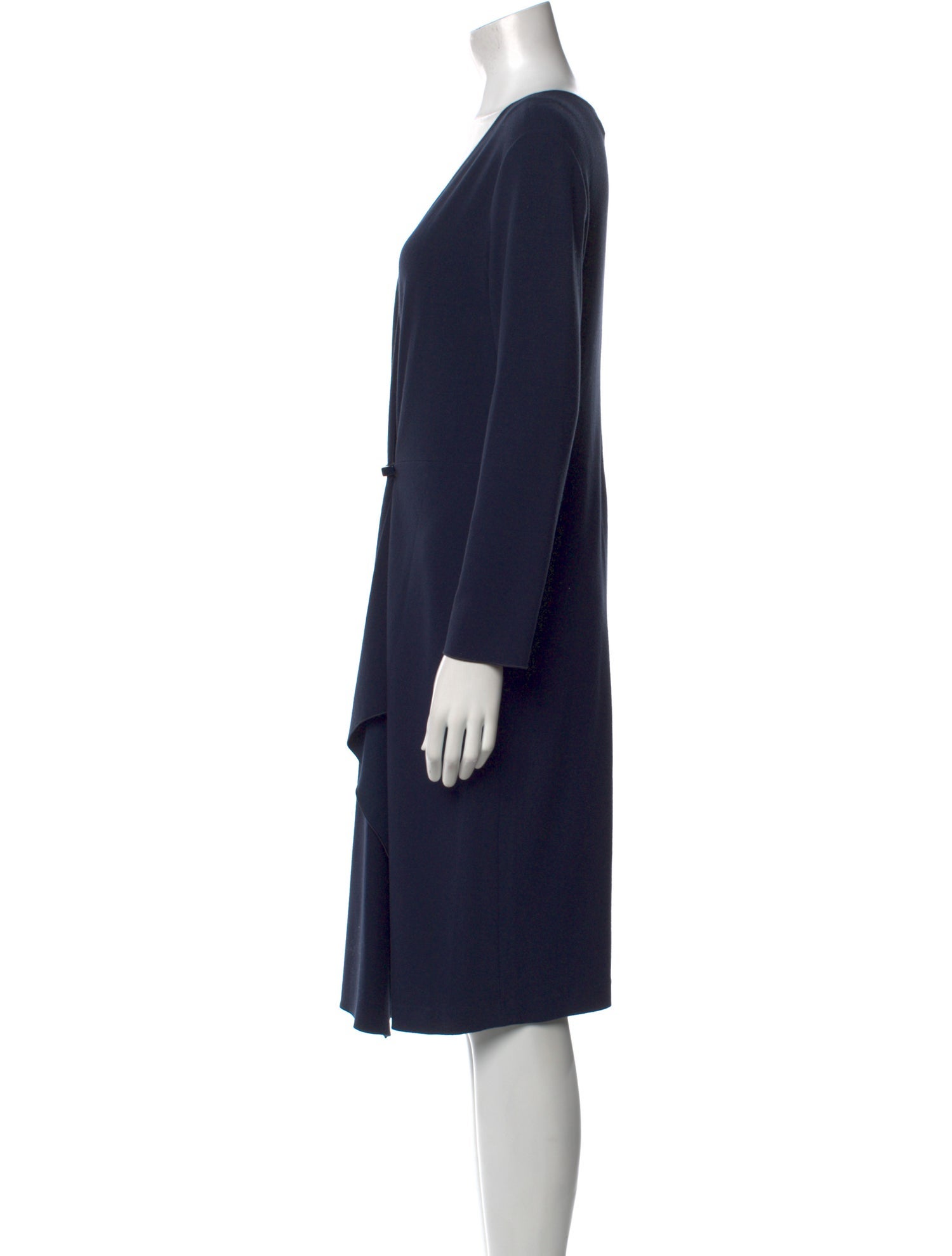 Armani Collezioni V-Neck Midi Length Dress