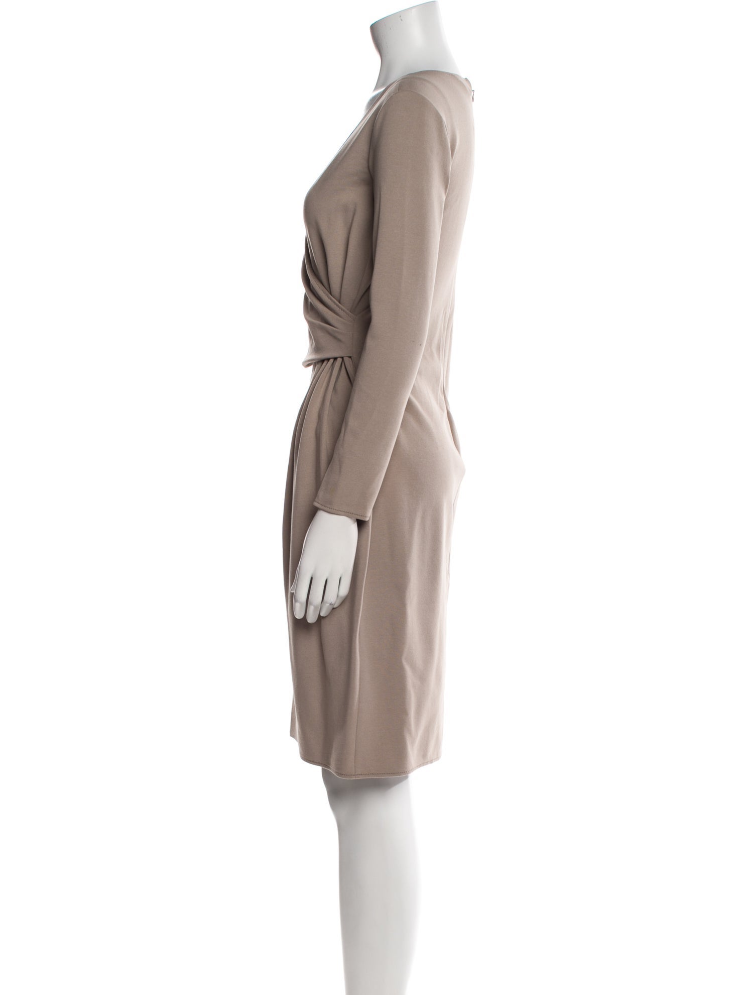 Armani Collezioni V-Neck Knee-Length Dress