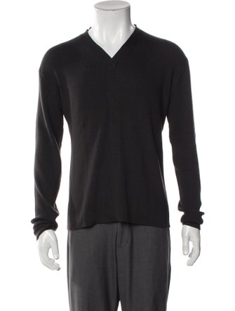 Armani Collezioni Wool V-Neck Pullover
