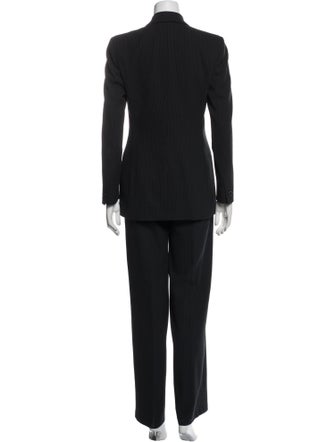 Armani Collezioni Virgin Wool Printed Pantsuit