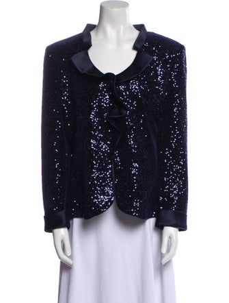 Armani Collezioni Sequin Patterned Evening Jacket