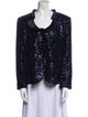 Armani Collezioni Sequin Patterned Evening Jacket