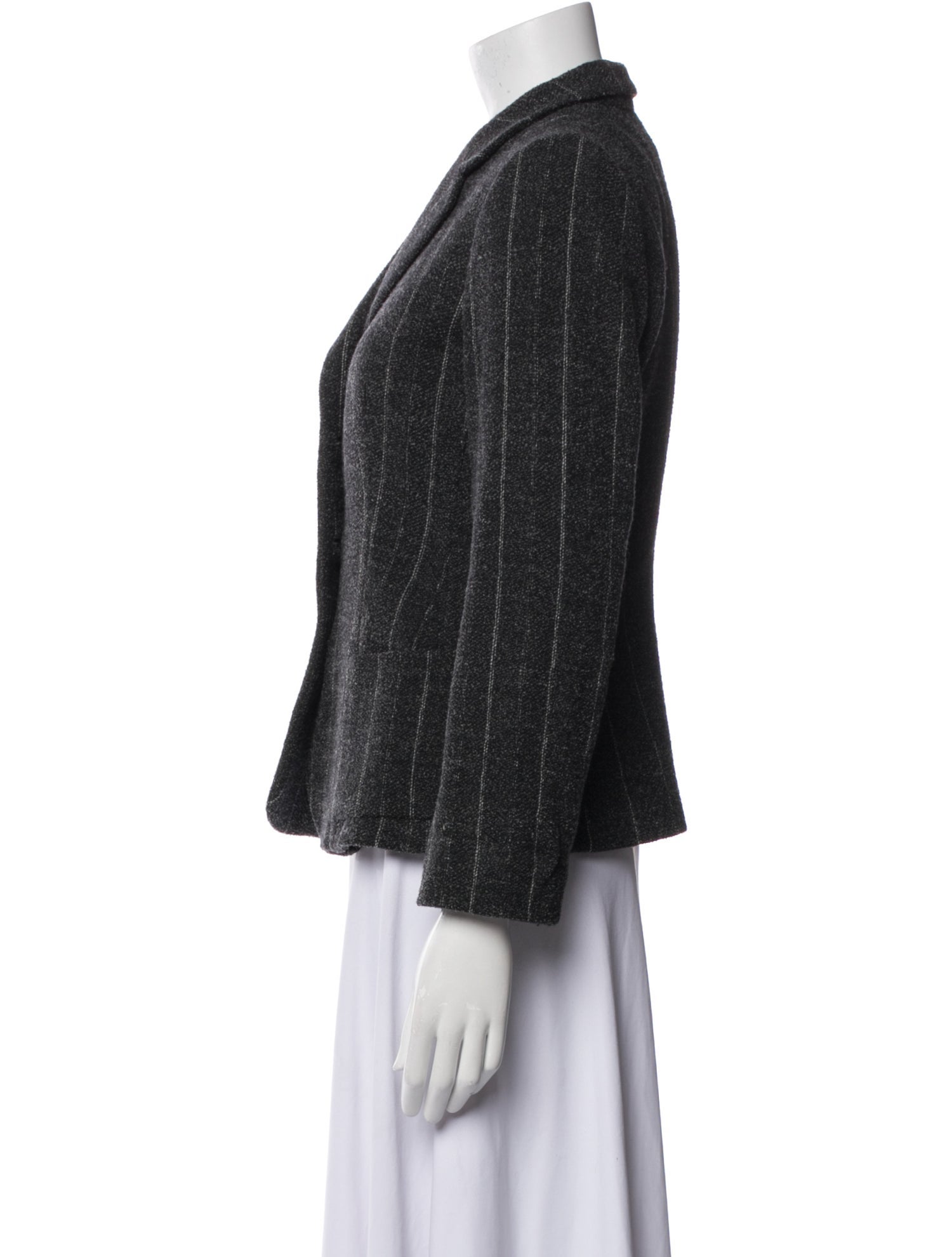 Armani Collezioni Virgin Wool Striped Blazer