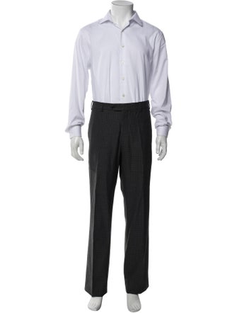 Armani Collezioni Plaid Print Two-Piece Suit