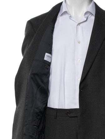 Armani Collezioni Plaid Print Two-Piece Suit