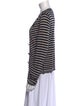 Armani Collezioni Striped Cowl Neck Sweater