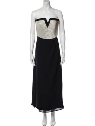 Armani Collezioni Silk Midi Length Dress