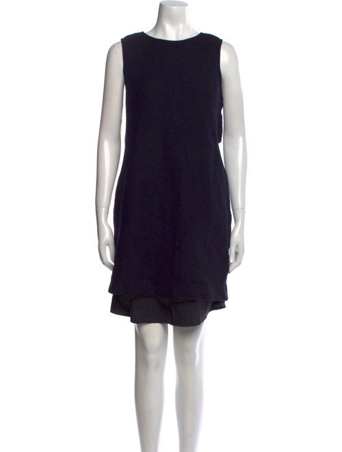 Armani Collezioni Bateau Neckline Mini Dress