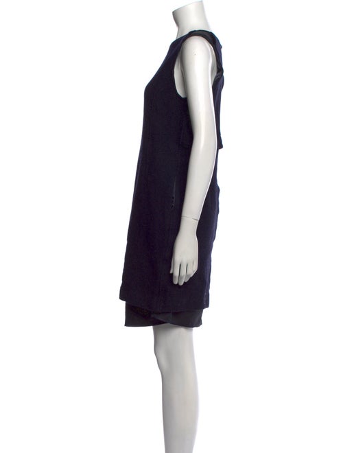 Armani Collezioni Bateau Neckline Mini Dress