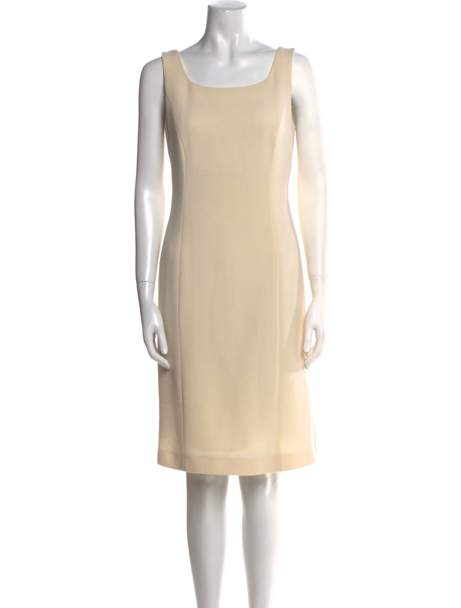 Armani Collezioni Virgin Wool Knee-Length Dress