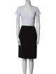 Armani Collezioni Wool Pleated Accents Skirt Suit