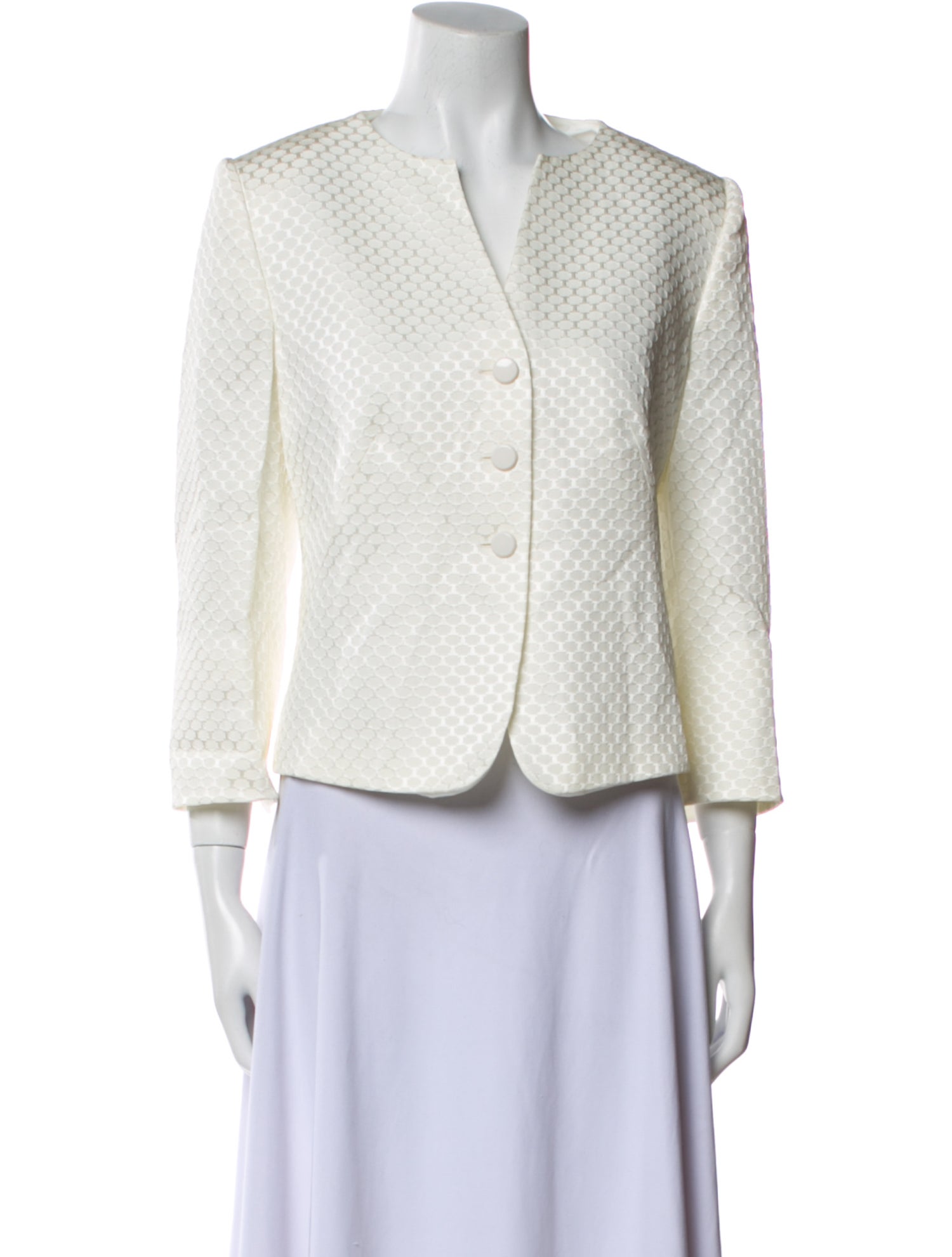 Armani Collezioni Tweed Pattern Evening Jacket