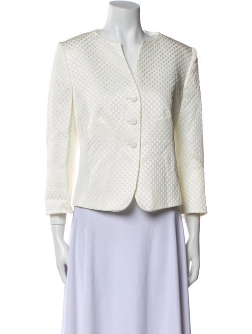 Armani Collezioni Tweed Pattern Evening Jacket