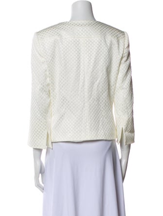 Armani Collezioni Tweed Pattern Evening Jacket