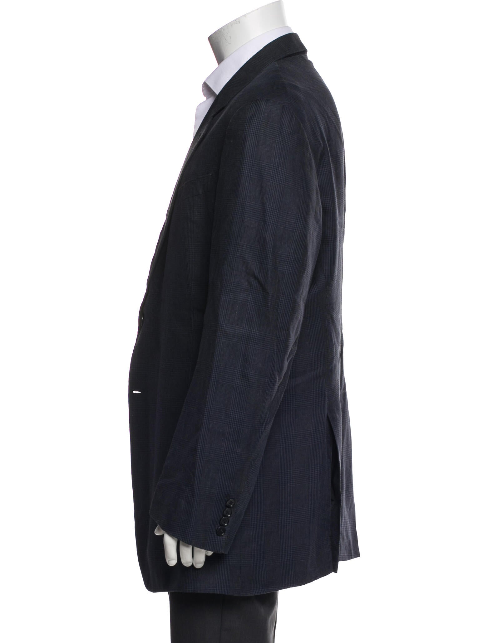 Armani Collezioni Plaid Print Blazer