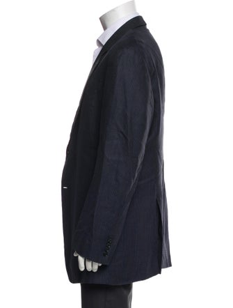 Armani Collezioni Plaid Print Blazer