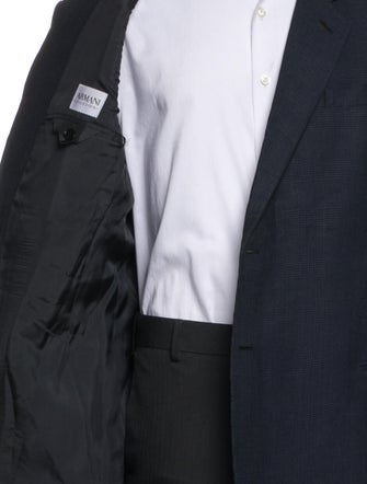 Armani Collezioni Plaid Print Blazer