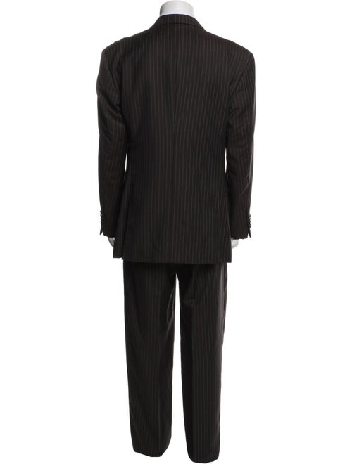 Armani Collezioni Wool Striped Two-Piece Suit