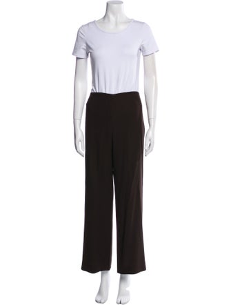Armani Collezioni Virgin Wool Ruffle Embellishment Pant Set