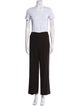 Armani Collezioni Virgin Wool Ruffle Embellishment Pant Set