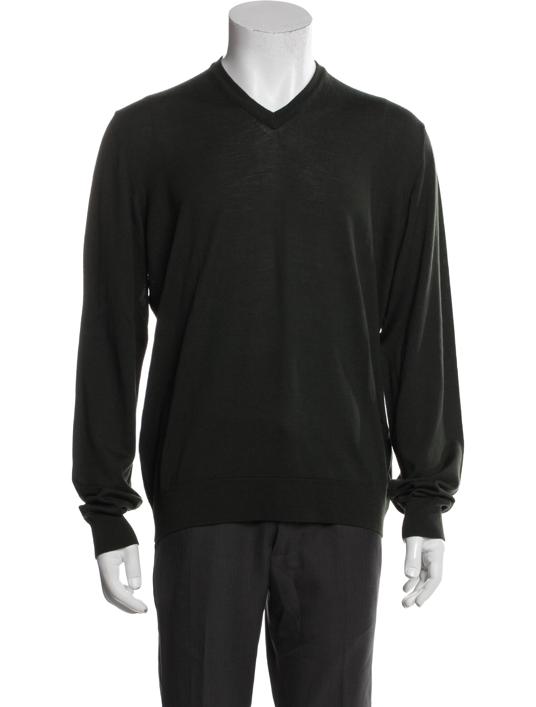 Armani Collezioni V-Neck Long Sleeve Pullover