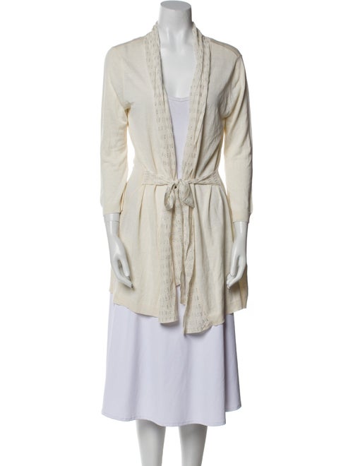 Armani Collezioni Silk V-Neck Sweater